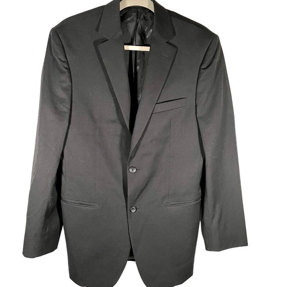 Pronto Uomo grey 2 button blazer suit jacket men’s 38 long - Picture 1 of 14